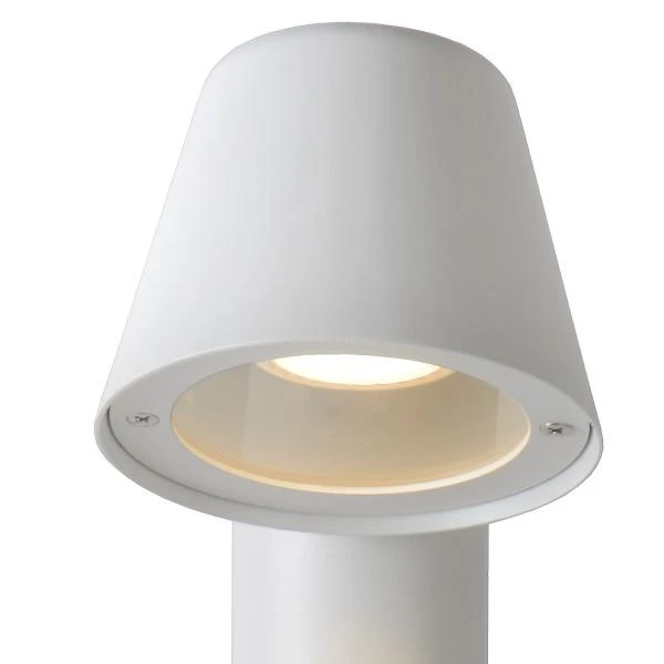 Lucide DINGO-LED - Bollard light - LED Dim. - GU10 - 1x5W 3000K - IP44 - White - detail 2